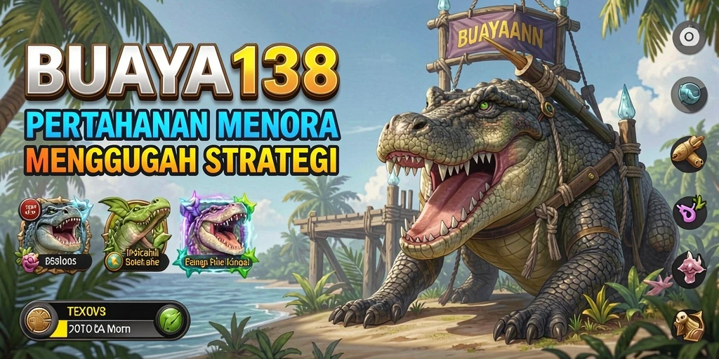 Tampilan gameplay menara pertahanan yang mendebarkan.