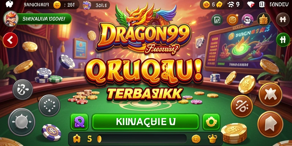 Tangkapan layar menunjukkan serunya permainan QiuQiu di DRAGON99.