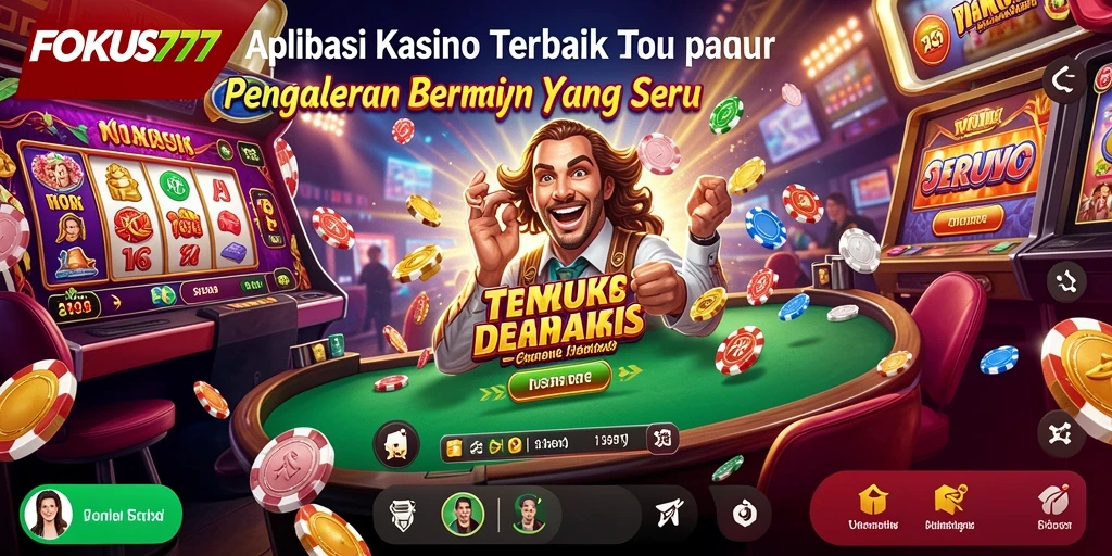 Tampilan menarik dari permainan Kasino di FOKUS777.