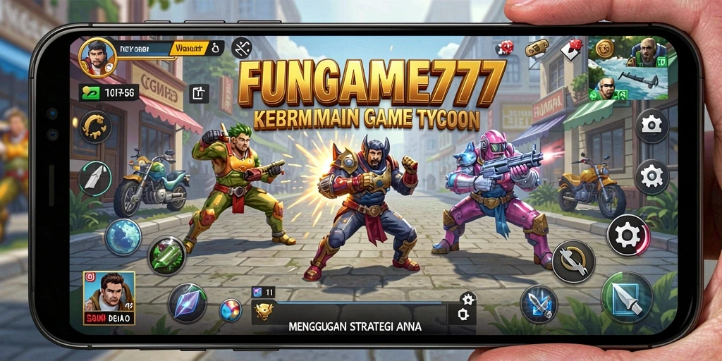 Tampilan gameplay FUNGAME777 yang menantang dan mengasyikkan.