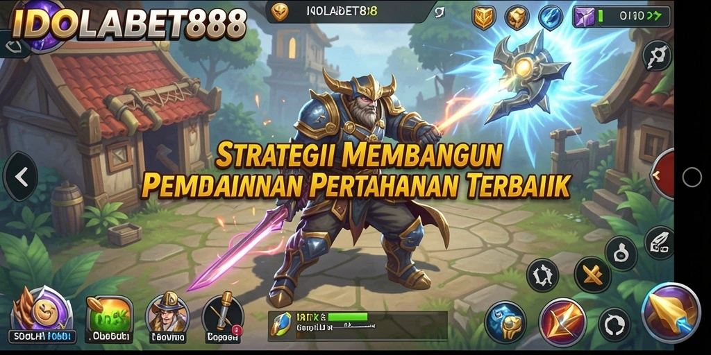 Tangkapan layar gameplay <strong>IDOLABET88</strong> menampilkan strategi pertahanan yang mendebarkan.