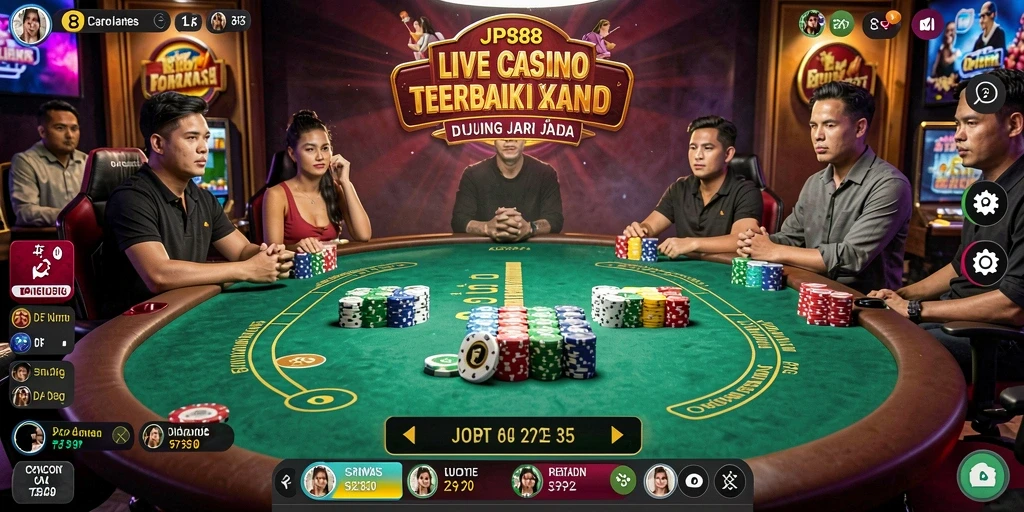 Tampilan menarik saat bermain Live Casino di JPS88.