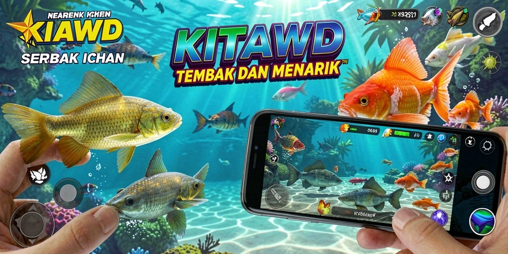 Tampilan menarik dari gameplay Tembak Ikan di KITAWD.