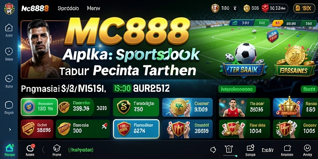 Tampilan gameplay Sportsbook yang menarik dan interaktif.