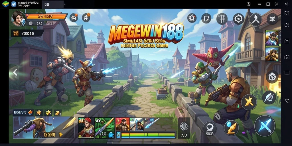 Screenshot gameplay MEGEWIN188 yang penuh warna dan menarik.
