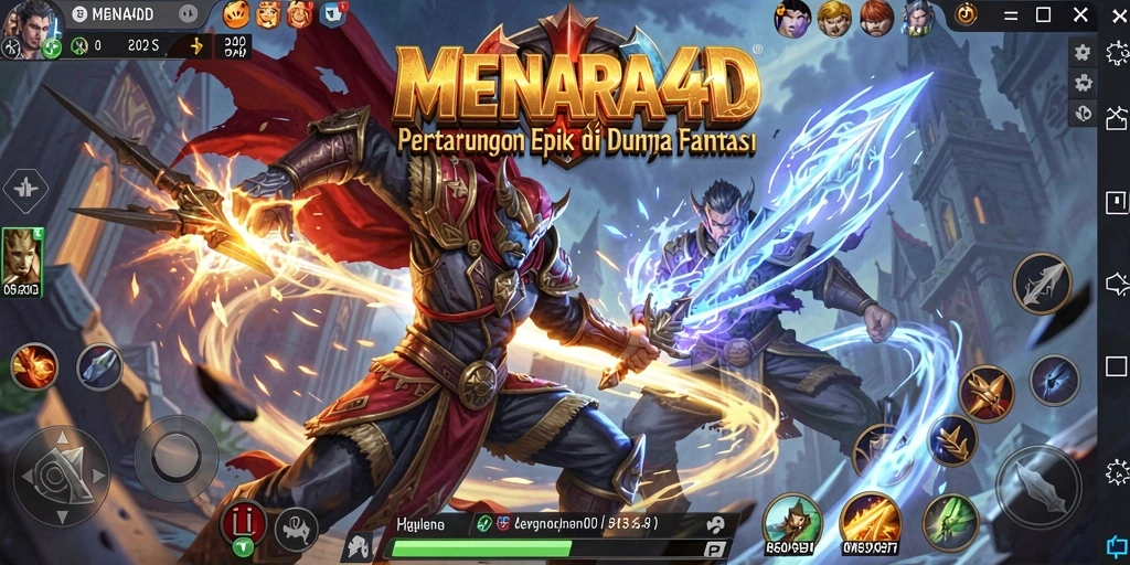 Gameplay mendebarkan di MENARA4D, penuh aksi dan pertarungan seru.