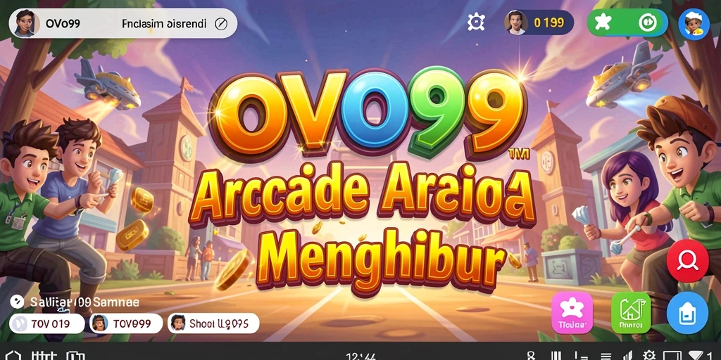 Screenshot OVO99 menampilkan aksi gameplay arcade yang dinamis dan menghibur.