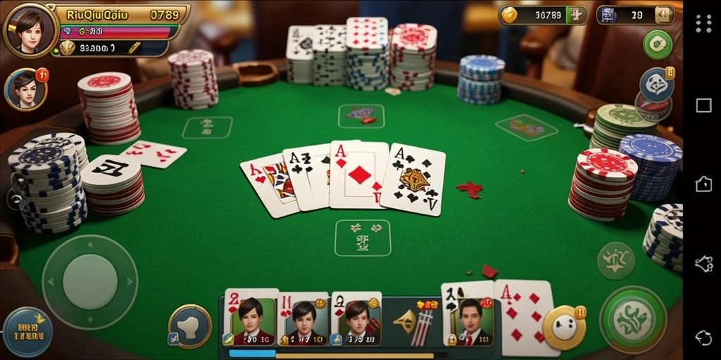 Tampilan gameplay QiuQiu yang seru di RR789.