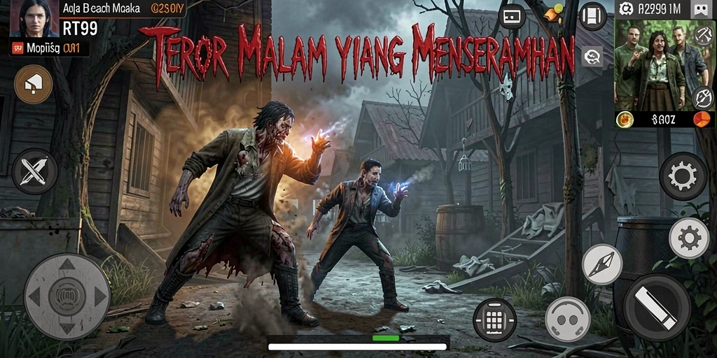 Gameplay RT99 yang menegangkan di dunia kegelapan.