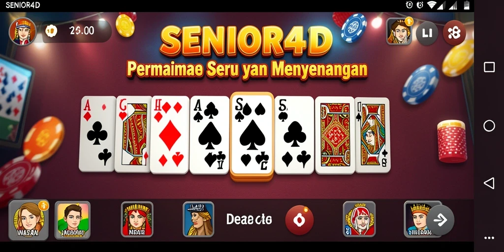 Tampilan gameplay SERU dari SENIOR4D yang mengasyikkan.