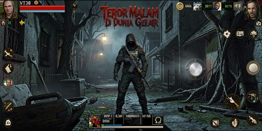 Gameplay VT38 yang menegangkan dengan suasana mencekam.