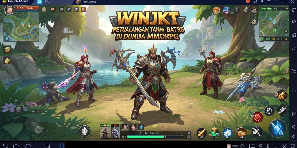 Tampilan gameplay WINJKT yang menakjubkan dalam dunia MMORPG.