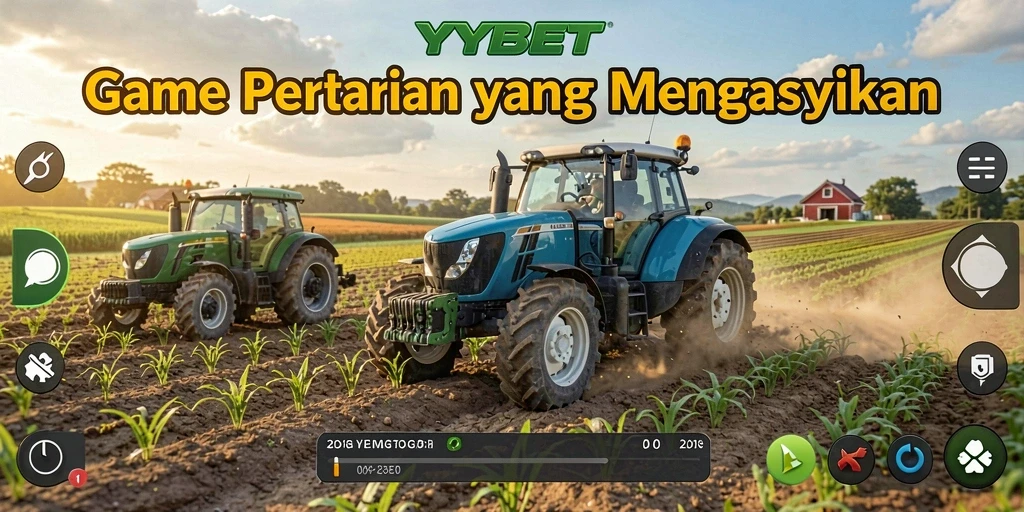 Tangkapan layar gameplay YYBET menunjukkan aktivitas pertanian yang seru.