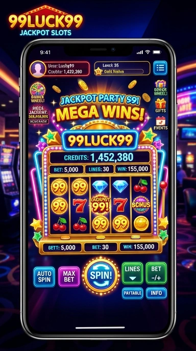 Pengguna menikmati navigasi yang mudah di aplikasi 99luck99.